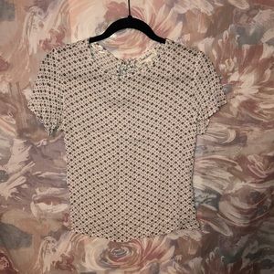 White Patterned Blouse